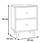 Velador Vidal x2 - Imagen 4